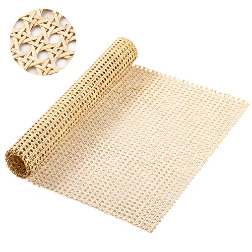 1 Rolle Cane Webbing Rattan,50cm x 1m Natürliche Rattan Geweberolle für Caning Projekte Mesh Rattan Gewebe für Möbel Stühle Schränke von LUTER