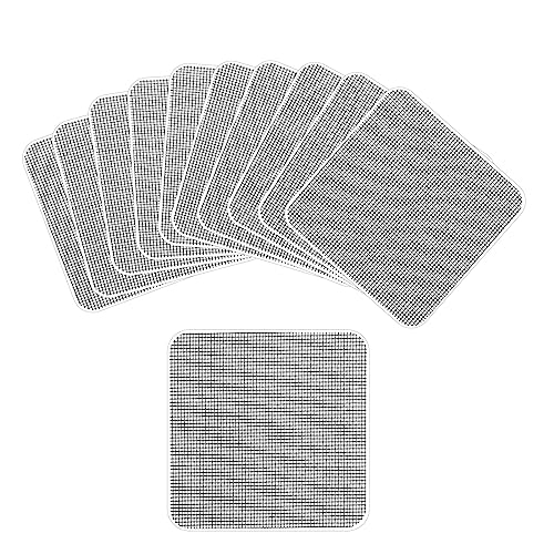 10st Fliegengitter Reparatur, 10x10cm Selbstklebend Fliegengitter Reparatur Set Window Screen Repair für Die Reparatur von Bildschirmfenstern Türen Zelten Netzen von LUTER