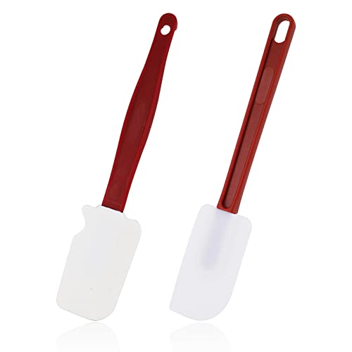 2stk Silicone Baking Spatulal, Silikonspatel Set Kochen Hochtemperaturbeständig Silikon-Gummi-Spatel zum Backen Kochen und Mischen von LUTER