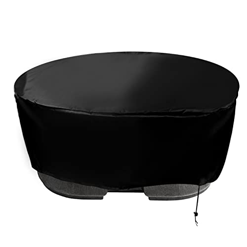 Lager Tank Abdeckung, 420D Oxford Ovale Stock Tank Abdeckung wasserdichte Wassertank Abdeckung Water Tank Cover für 100-Gallonen-Lagertank Oval, Wassertank, Pool, Wanne (Schwarz) von LUTER