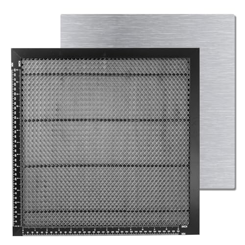 Waben Arbeitstisch, 35x35cm Wabenarbeitsplatte mit Aluminiumplatte Wabenplatte für Glatte Schnittkanten Schnelle Wärmeableitung Tischplattenschutz von LUTER