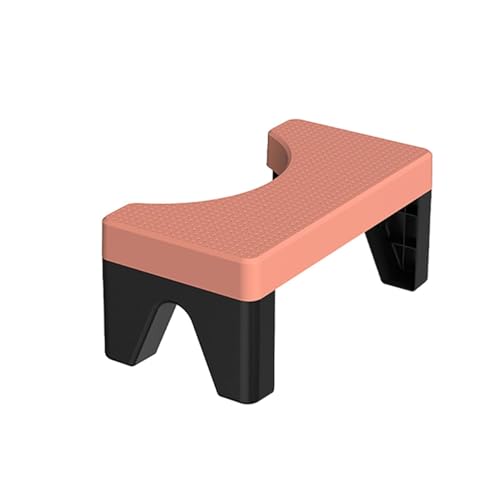 LUTFI Fußbank Badezimmer-Toilettensitz-Fußhocker, Kunststoff-Fußhocker for Jungen und Mädchen, tragbarer niedriger Hocker for Wohnzimmer, kreativer Hocker Schlafzimmer(Orange) von LUTFI