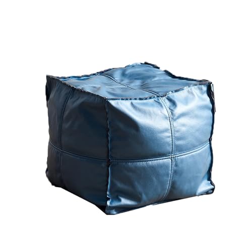 LUTFI Fußbank Tragbarer moderner Kleiner Stuhl, Fußhocker, Sofa-Tritthocker, niedriger Hocker, Eingangsbereich, Schuhwechselhocker for das Wohnzimmer, kreativer Hocker Schlafzimmer(Blue) von LUTFI
