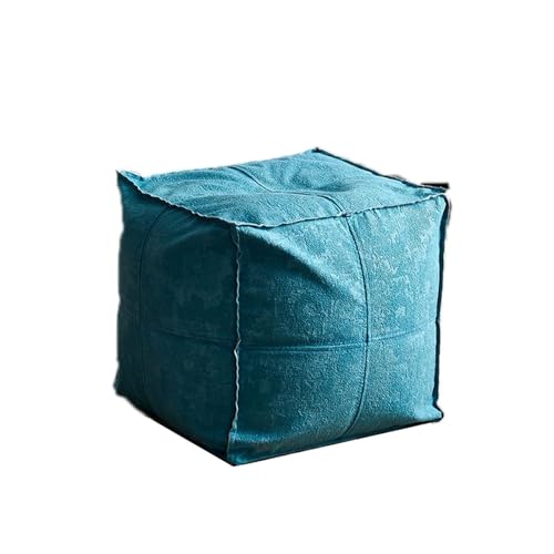 LUTFI Fußbank Tragbarer moderner Kleiner Stuhl, Fußhocker, Sofa-Tritthocker, niedriger Hocker, Eingangsbereich, Schuhwechselhocker for das Wohnzimmer, kreativer Hocker Schlafzimmer(Blue) von LUTFI