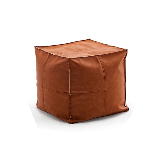 LUTFI Fußbank Tragbarer moderner Kleiner Stuhl, Fußhocker, Sofa-Tritthocker, niedriger Hocker, Eingangsbereich, Schuhwechselhocker for das Wohnzimmer, kreativer Hocker Schlafzimmer(Brown) von LUTFI