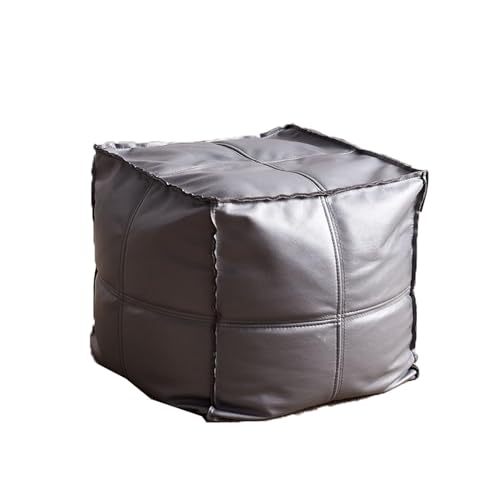 LUTFI Fußbank Tragbarer moderner Kleiner Stuhl, Fußhocker, Sofa-Tritthocker, niedriger Hocker, Eingangsbereich, Schuhwechselhocker for das Wohnzimmer, kreativer Hocker Schlafzimmer(Grey) von LUTFI