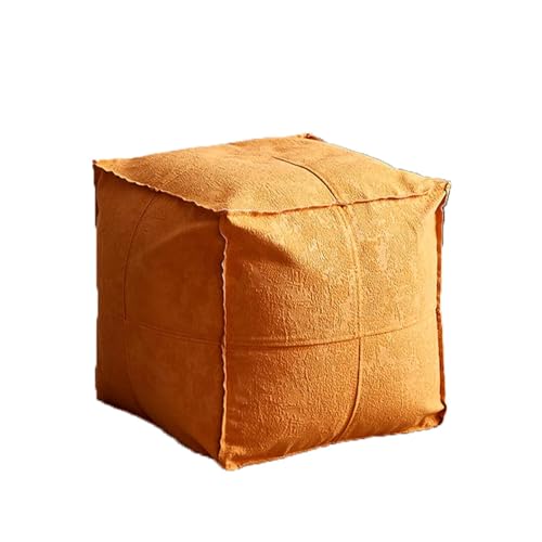 LUTFI Fußbank Tragbarer moderner Kleiner Stuhl, Fußhocker, Sofa-Tritthocker, niedriger Hocker, Eingangsbereich, Schuhwechselhocker for das Wohnzimmer, kreativer Hocker Schlafzimmer(Yellow) von LUTFI