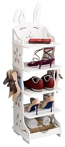 LUTFI Schuhregale Massivholz Schuhregal Schuhaufbewahrung Organizer Halten Stehend Schuhschrank Flur Eingangsbereich Korridor Schuhregal Wohnzimmer(29cm*25cm*89cm) von LUTFI