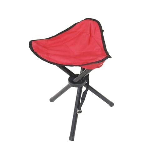 LUTFI Stühle Kleiner Campingstuhl, tragbarer Klappstuhl, ultraleichter tragbarer Stuhl, geeignet for Camping im Freien, Angeln, Wandern, Gartenarbeit Picknick (Color : Red) von LUTFI