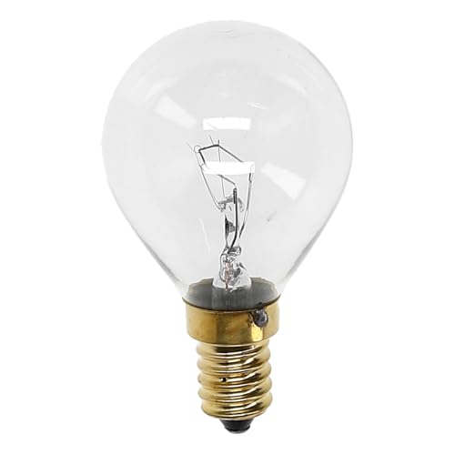 LUTH Premium Profi Parts Backofenlampe Lampe E14 40W 45mmØ 77mm 230V bis 300°C universal für Backofen Kühlschrank kompatibel mit AEG Electrolux 5027989000/3 Bosch 00057874 Miele 01929380 von LUTH Premium Profi Parts