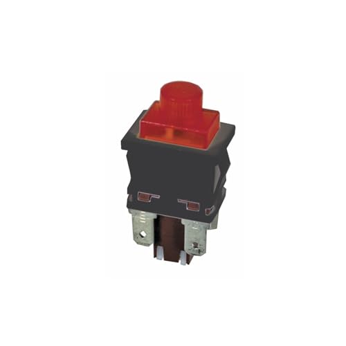 LUTH Premium Profi Parts Tastenschalter 1-Fach Rot (Ersetzt Gelb) für Heißwassergerät von LUTH Premium Profi Parts