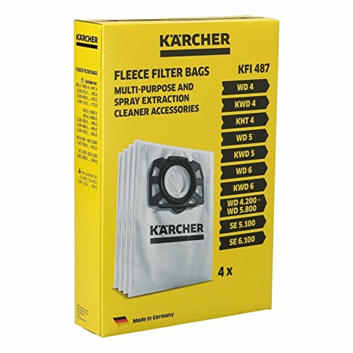 LUTH Premium Profi Parts kompatibel mit Kärcher Filterbeutel 2.863-006.0 für Staubsauger Mehrzwecksauger 4Stk von LUTH Premium Profi Parts