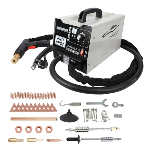 Punktschweißgerät, 220 V, 3500 A, 3 kW, 7 Modi verfügbar, Kfz-Blech-Punktschweißgerät, Karosserie-Dellen-Reparaturset (Grey) Punktschweißgerät, 220 V, 3500 A, 3 kW, 7 Modi verfügbar, Kfz-Blech-Punktschweißgerät, Karosserie-Dellen-Reparaturset (Grey) von LUTIFIX