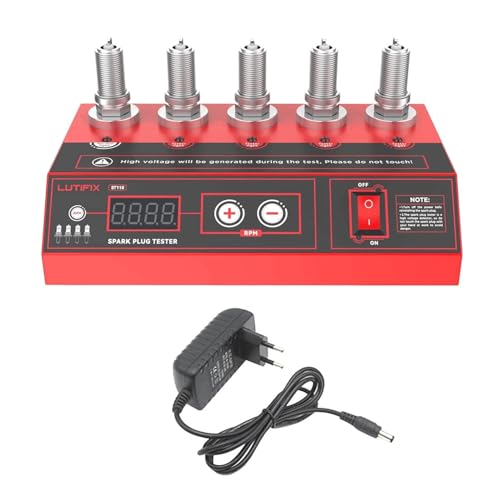 Sparkenker Tester, 5-Fenster einstellbarer Frequenz-Sparkenker Tester 200-9000rpm Auto-Zündspule Tester Diagnosewerkzeug für 12V-Benzinfahrzeuge und Motorrad-Sparkenker-Testen Sparkenker Tester, 5-Fenster einstellbarer Frequenz-Sparkenker Tester 200-9000rpm Auto-Zündspule Tester Diagnosewerkzeug für 12V-Benzinfahrzeuge und Motorrad-Sparkenker-Testen von LUTIFIX