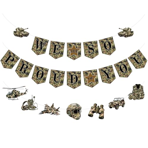 Camouflage Banner "We Are So Proud Of You" Camouflage Banner "We Are So Proud Of You" von LUUFILx