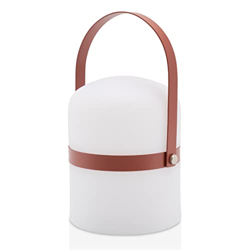 LUUK LIFESTYLE Mobile Design Laterne für draußen im skandinavischen Design, Tischlampe für Terrasse, Garten und Camping, in terracotta matt LUUK LIFESTYLE Mobile Design Laterne für draußen im skandinavischen Design, Tischlampe für Terrasse, Garten und Camping, in terracotta matt von LUUK LIFESTYLE