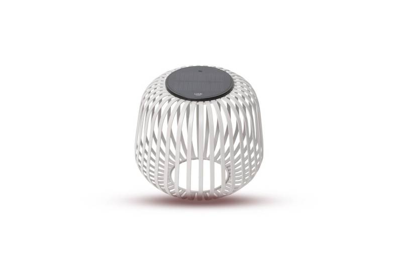 LUUK Studio LED Solarleuchte SOLIS, LED fest integriert, warmweißes Licht (2700 K), Tageslichtweiß, Kabellose LED Laterne mit herausnehmbaren Solarmodul von LUUK Studio