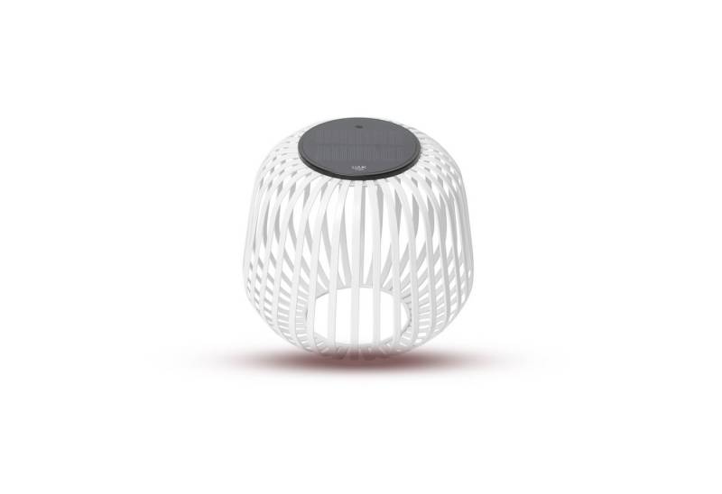 LUUK Studio LED Solarleuchte SOLIS, LED fest integriert, warmweißes Licht (2700 K), Tageslichtweiß, Kabellose LED Laterne mit herausnehmbaren Solarmodul von LUUK Studio
