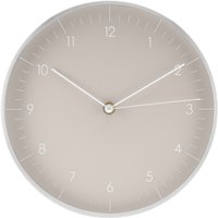 Schlichte, Geräuschlose Wanduhr Ohne Ticken Mit Zeitzeiger , Wanddeko, Hochwertiges Quarzuhrwerk, Zeitlose Und Moderne Uhr, Warmes Grau von LUUKLIFESTYLEShop