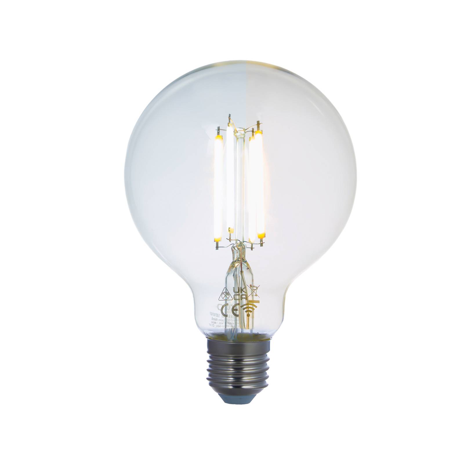 LUUMR Smart LED, 2er-Set, Filament, E27, G95, 7W, klar, Tuya LUUMR Smart LED, 2er-Set, Filament, E27, G95, 7W, klar, Tuya von LUUMR