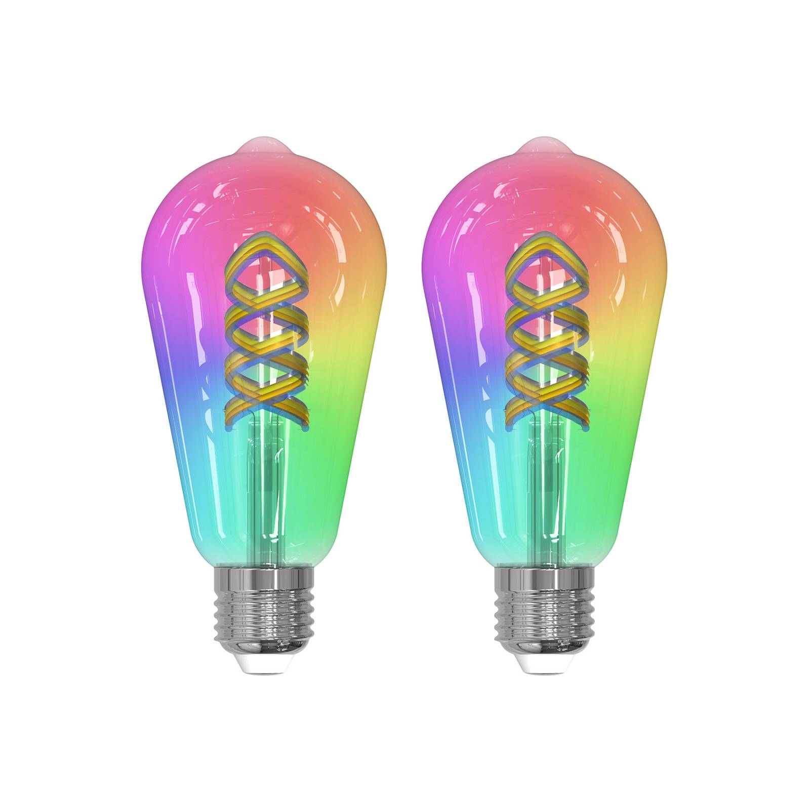LUUMR Smart LED Filament 2er-Set E27 ST64 4W RGB klar Tuya LUUMR Smart LED Filament 2er-Set E27 ST64 4W RGB klar Tuya von LUUMR