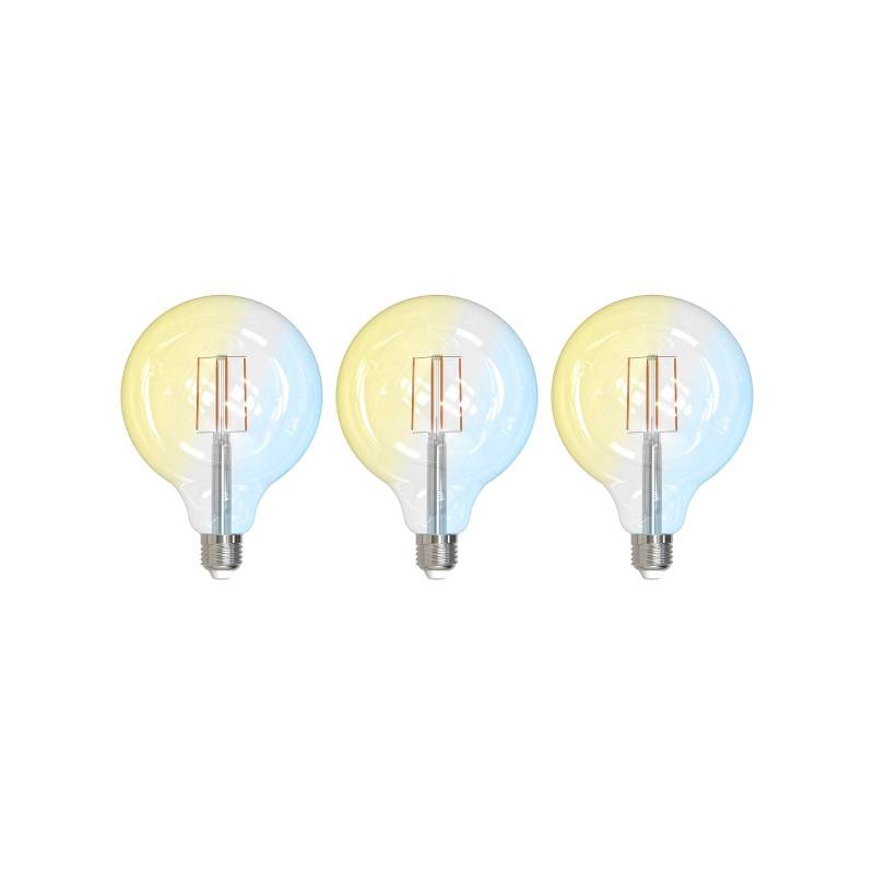 LUUMR Smart LED Filament 3er-Set E27 G125 7W klar Tuya von LUUMR