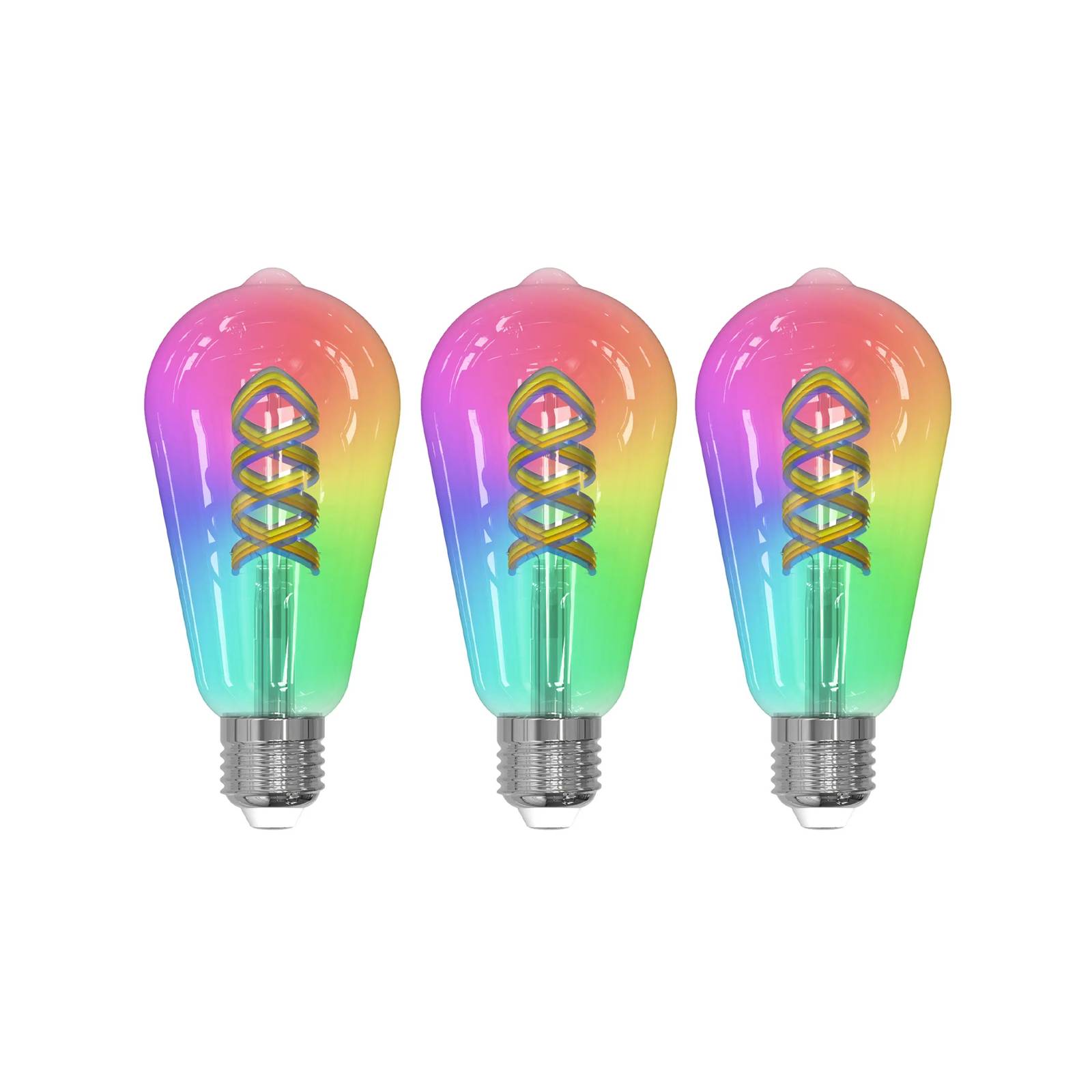 LUUMR Smart LED Filament 3er-Set E27 ST64 4W RGB klar Tuya LUUMR Smart LED Filament 3er-Set E27 ST64 4W RGB klar Tuya von LUUMR