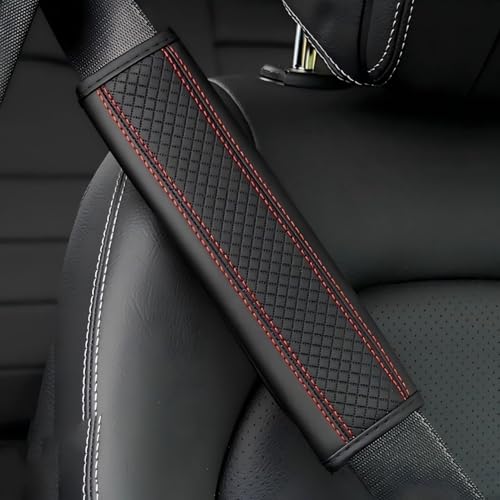 LUUXWPFZ 2 Stück Gurtpolster Auto, für VW Golf 8 Variant/Golf Variant R Wagon 2000-2023 2024 rutschfest Atmungsaktiv Auto Sicherheitsgurtschutz Abnehmbar Auto Sicherheitsgurt Bezüge,D von LUUXWPFZ