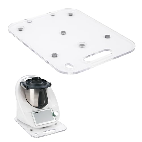 Luvcosy Gleitbrett für Thermomix TM6 TM5 & TM31, für Thermomix Brett, Acryl Rollbrett zum mühelosen Verschieben, für Thermomix Zubehör, Slider, Gleitbrett für Küchengeräte von LUVCOSY