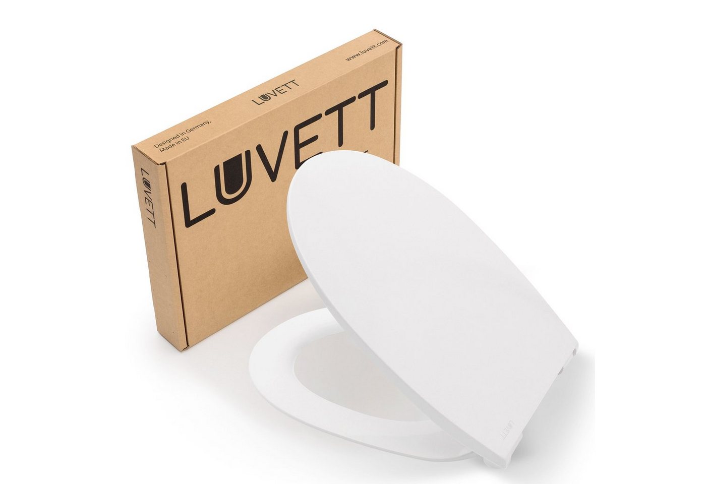 LUVETT WC-Sitz Design C900 (Inklusive 3 Befestigungsarten), mit Original SoftClose® Absenkautomatik, Red Dot-Award Gewinner von LUVETT