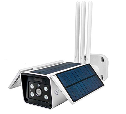LUVISION 4G / LTE/Solar Überwachungskamera | autonome kabellose Outdoor-Kamera inkl. Akku und Solarpanel | Full HD | Nachtsicht | Gegensprechanlage 2-Wege Audio | Cloud | App (4G / LTE) von LUVISION