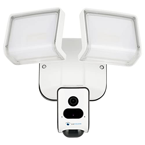 LUVISION LED Flutlicht Lampe mit Kamera und Bewegungssensor Überwachungskamera Aussenleuchte mit Bewegungsserkennung von LUVISION