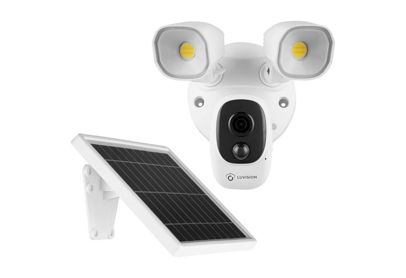 LUVISION LV-G-2027 Überwachungskamera (Außenbereich, WLAN Solar IP Überwachungskamera LED Flutlicht Lampe Bewegungsmelder) von LUVISION