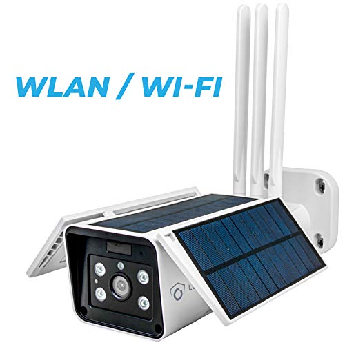 LUVISION WLAN / WiFi & Solar IP Überwachungskamera | autonome kabellose Outdoor-Kamera Solarpanel & WLAN | Full HD Nachtsicht | Gegensprechanlage | Cloud | ALEXA & Google Home kompatibel von LUVISION