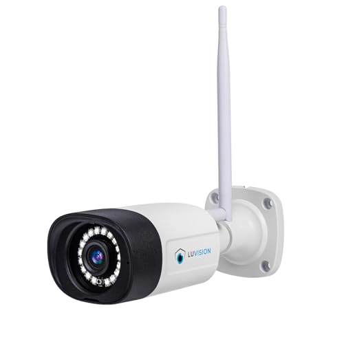LUVISION WLAN-Überwachungskamera, hochauflösende 5MP WLAN Kamera für den Innen- und Außenbereich, Erweiterungskamera mit Farbiger Nachtsicht, wetterfeste Ausführung, 1 Kamera von LUVISION