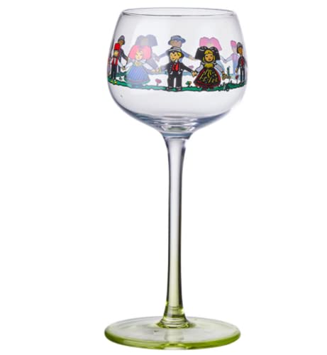 LUVYIMO Weinglas Elsässer Bösewicht Hochwertiges Kristallglas Obstweinglas Weihnachtsglas Cocktailglas Hochfüßiges Weinglas (Elsass Schurkenbecher【150ml】) von LUVYIMO