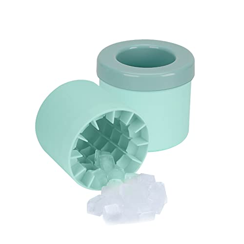 2 x Zylinder-Eiswürfelformen, Silikon-Eiswürfelbehälter, tragbarer Eiswürfelbereiter, Press-Typ, leicht zu lösen, Blau 2 x Zylinder-Eiswürfelformen, Silikon-Eiswürfelbehälter, tragbarer Eiswürfelbereiter, Press-Typ, leicht zu lösen, Blau von LUWOO