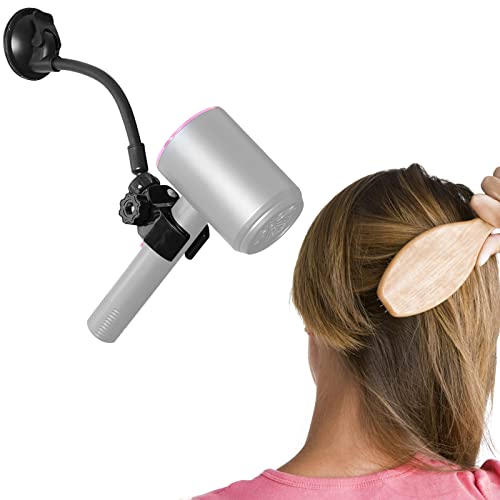 LUWOO Verstellbarer Haartrockner-Halter, 360 Grad drehbar, Föhn-Halterung mit positionierbarem Arm und Saugnapf, freihändiger Haartrocknerhalter für Spiegel und Keramikfliesen LUWOO Verstellbarer Haartrockner-Halter, 360 Grad drehbar, Föhn-Halterung mit positionierbarem Arm und Saugnapf, freihändiger Haartrocknerhalter für Spiegel und Keramikfliesen von LUWOO