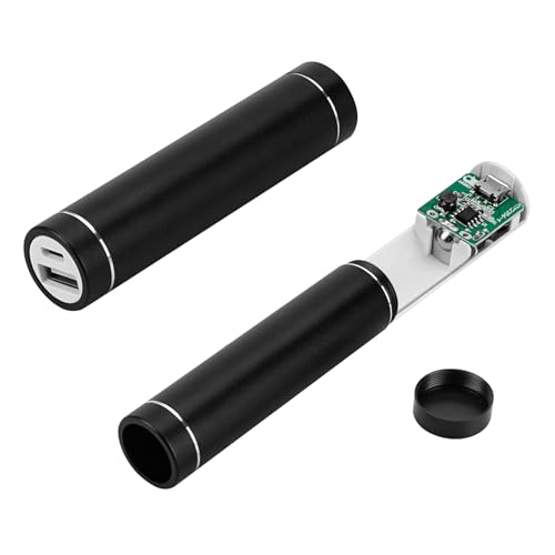 Secret Stash Batteriebank, Umleitungssafe mit verstecktem Fach, tragbarer versteckter Pillenbehälter, Umleitungssafe zum Verstecken von Pillen, Schmuck oder Wertsachen (schwarz) von LUWOO