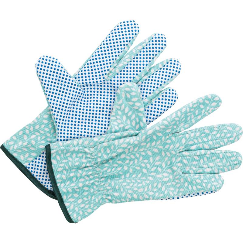 Gartenhandschuh Blau-Weiß Größe 8 von LUX-TOOLS