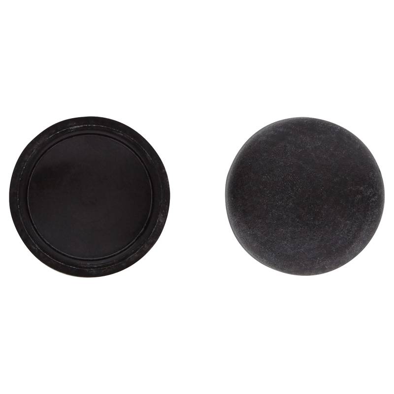 LUX Abdeckkappe für Nummernschildschraube Ø 12 mm Kunststoff Schwarz 8 Stück von LUX-TOOLS