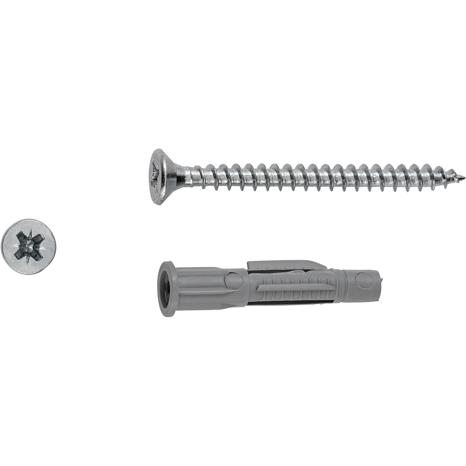 LUX Allzweckkragendübel mit Schrauben Ø 6 mm x 34 mm 10 Stück LUX Allzweckkragendübel mit Schrauben Ø 6 mm x 34 mm 10 Stück von LUX-TOOLS