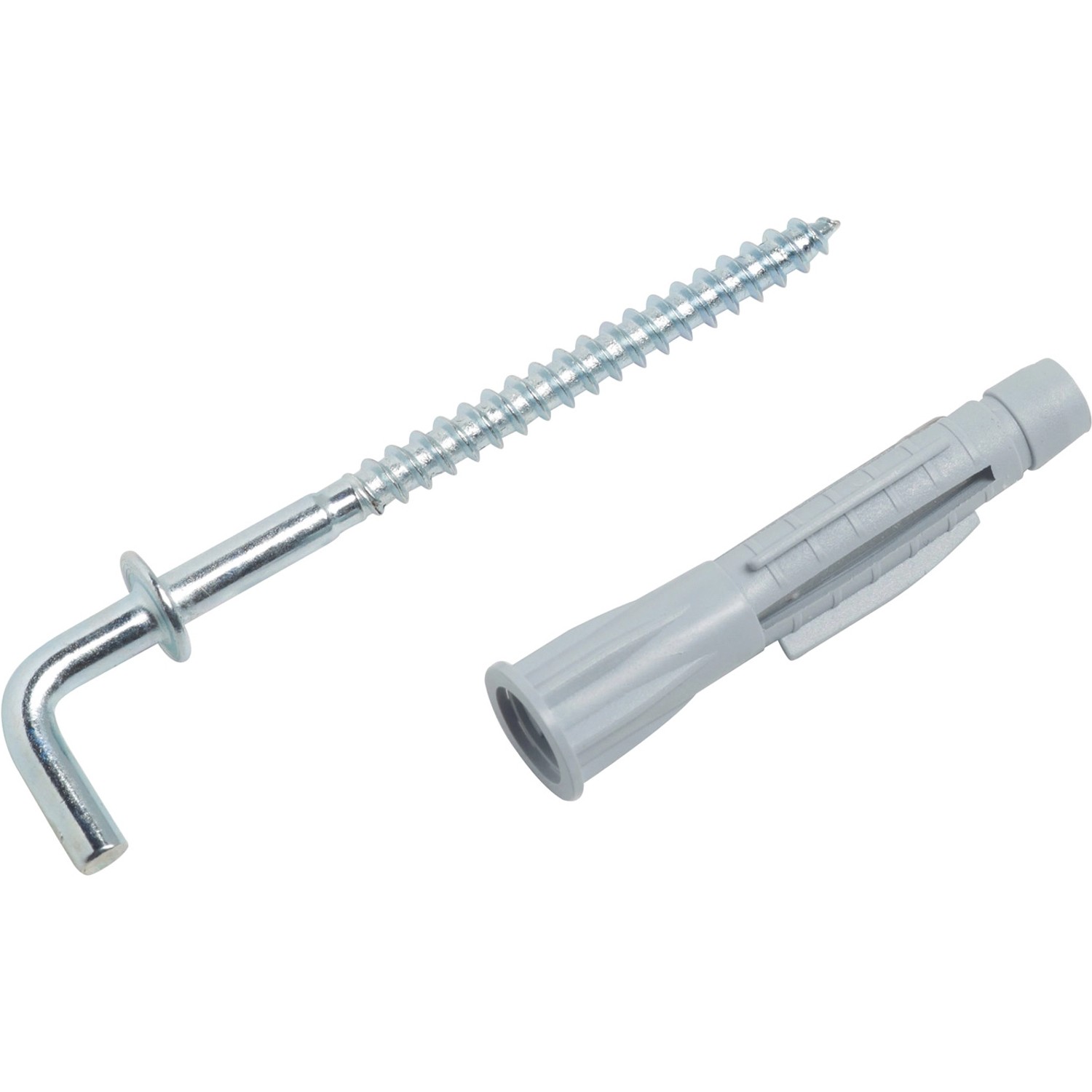 LUX Allzweckkragendübel mit Schraubwinkelhaken Ø 8 mm x 47 mm 4 Stück LUX Allzweckkragendübel mit Schraubwinkelhaken Ø 8 mm x 47 mm 4 Stück von LUX-TOOLS