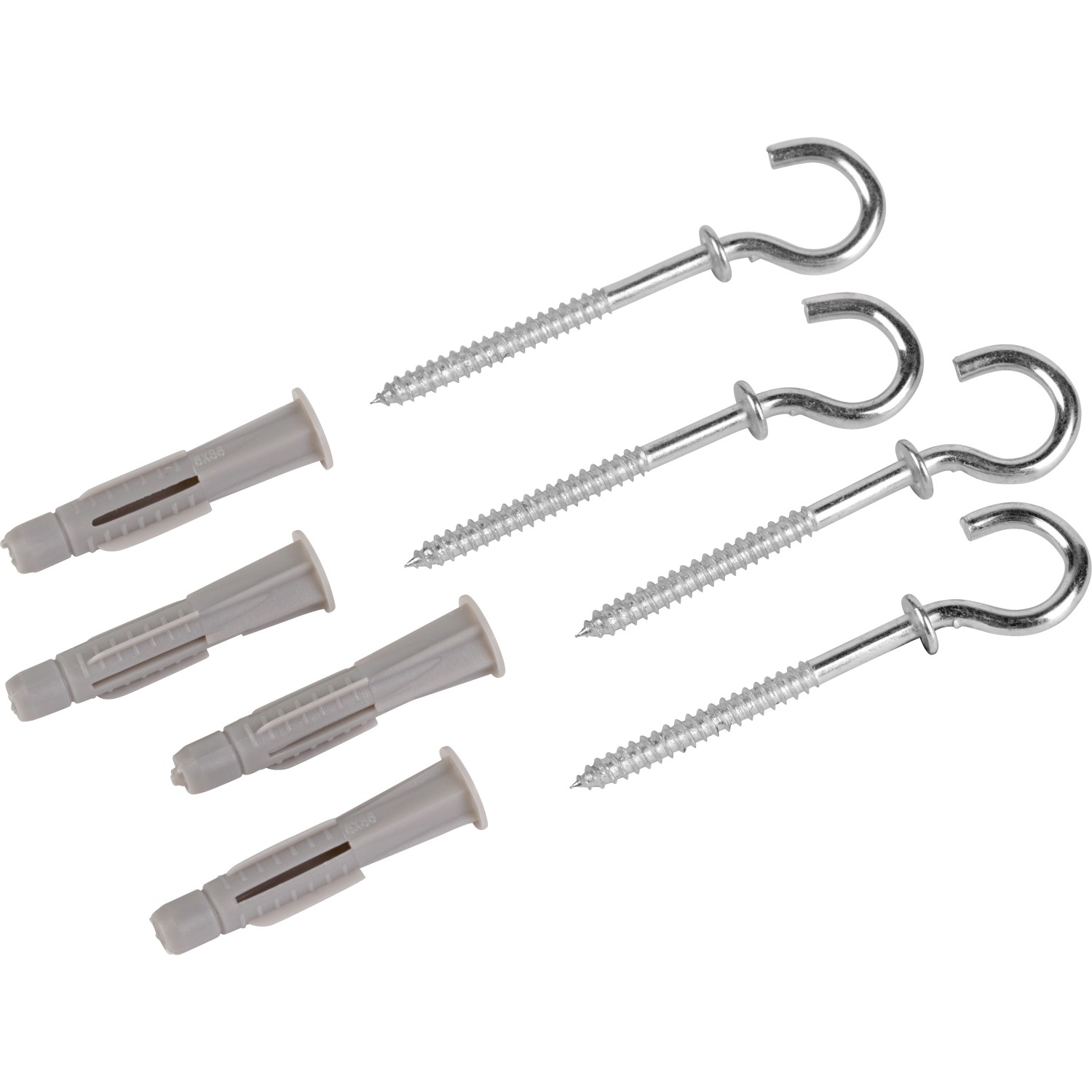 LUX Allzweckkragendübel mit gebogenem Schraubhaken Ø 6 mm x 41 mm 4 Stück LUX Allzweckkragendübel mit gebogenem Schraubhaken Ø 6 mm x 41 mm 4 Stück von LUX-TOOLS