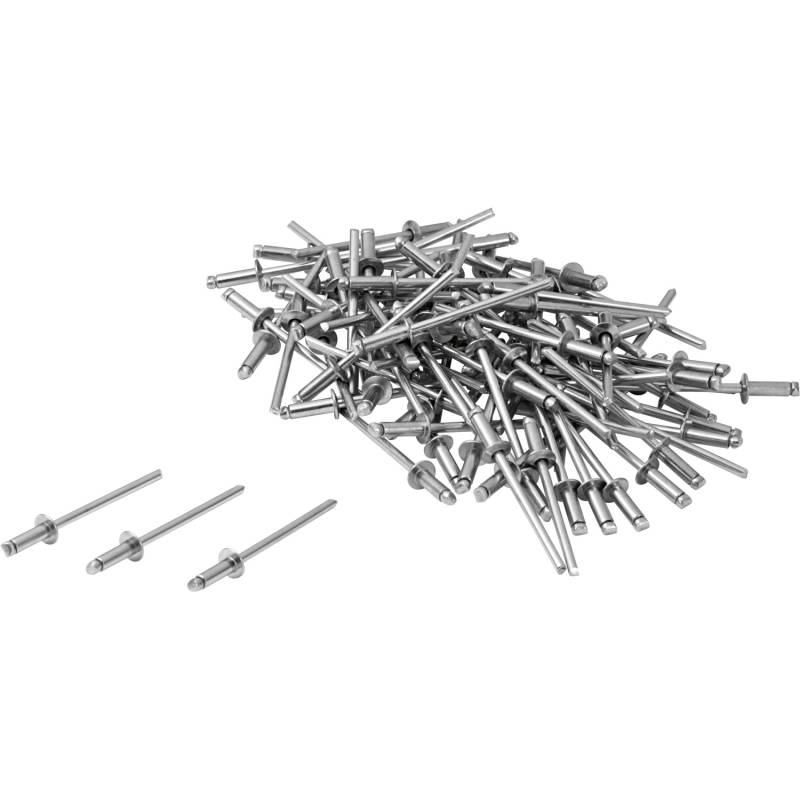 LUX Edelstahl Blindniete 4 mm x 8 mm Comfort 100 Stück von LUX-TOOLS