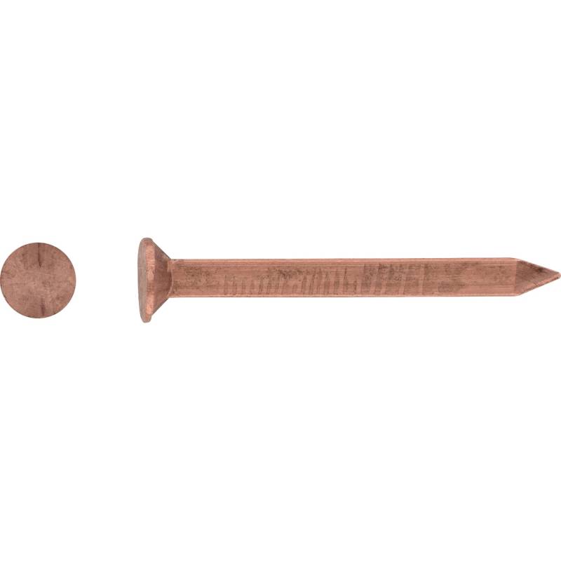 LUX Flachkopf Bootsnagel Ø 3,4 mm x 65 mm Kupfer 20 Stück von LUX-TOOLS