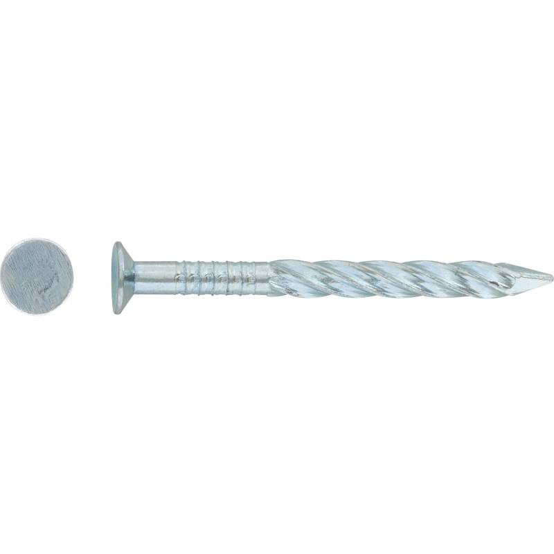 LUX Flachkopf Drallnägel Ø 3,5 mm x 60 mm Galvanisch Verzinkt 20 Stück von LUX-TOOLS