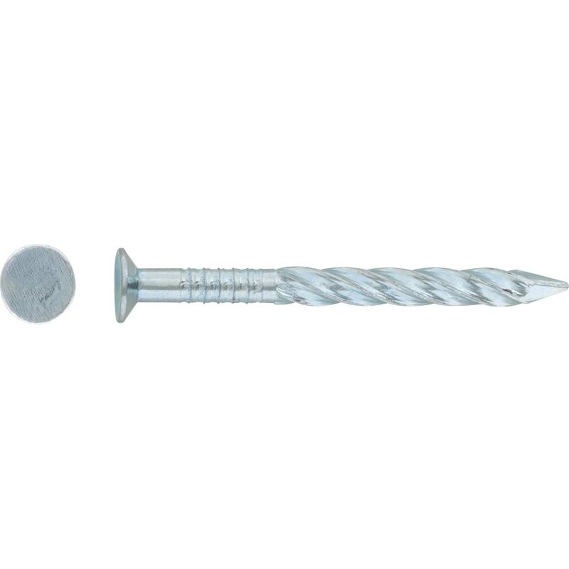 LUX Flachkopf Drallnägel Ø 3 mm x 30 mm Galvanisch Verzinkt 20 Stück von LUX-TOOLS
