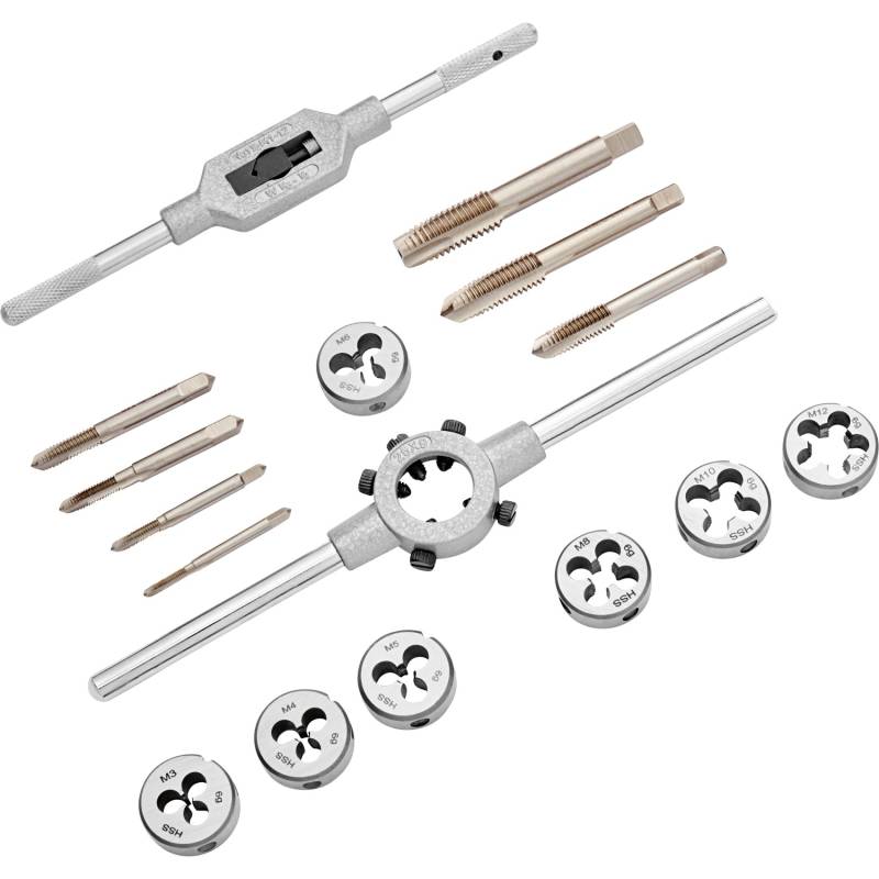 LUX Gewindebohrer-Set Comfort M3 - M12 16-teilig von LUX-TOOLS