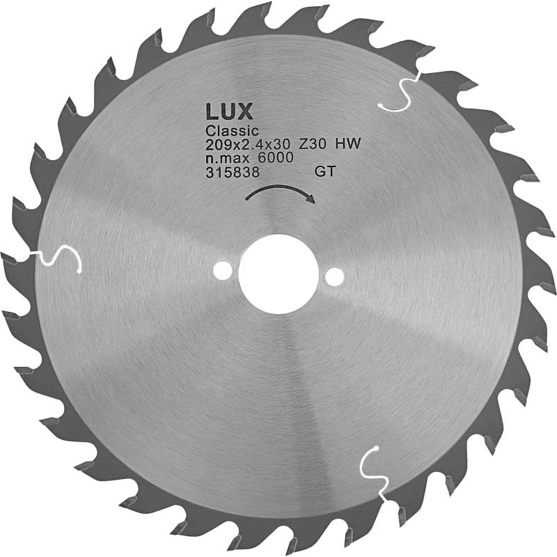 LUX HM-Kappsägeblatt Holz Ø 209 mm 30 Zähne von LUX-TOOLS